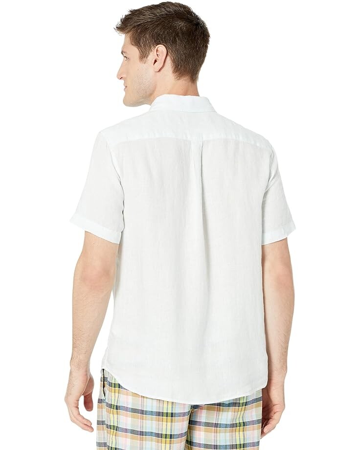

Рубашка Vineyard Vines Classic Fit Stripe Short Sleeve Shirt, цвет Crystal Blue