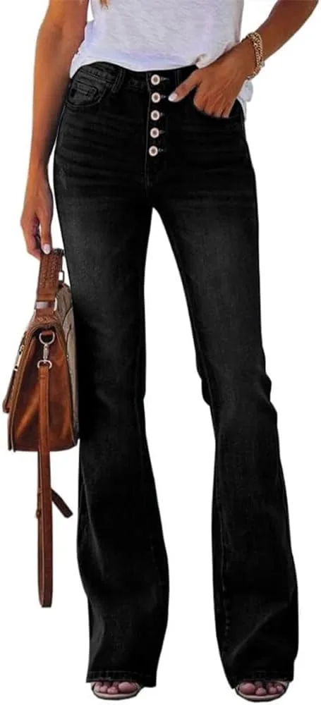 

Cicy Bell женские джинсы с высокой посадкой и расклешенным низом