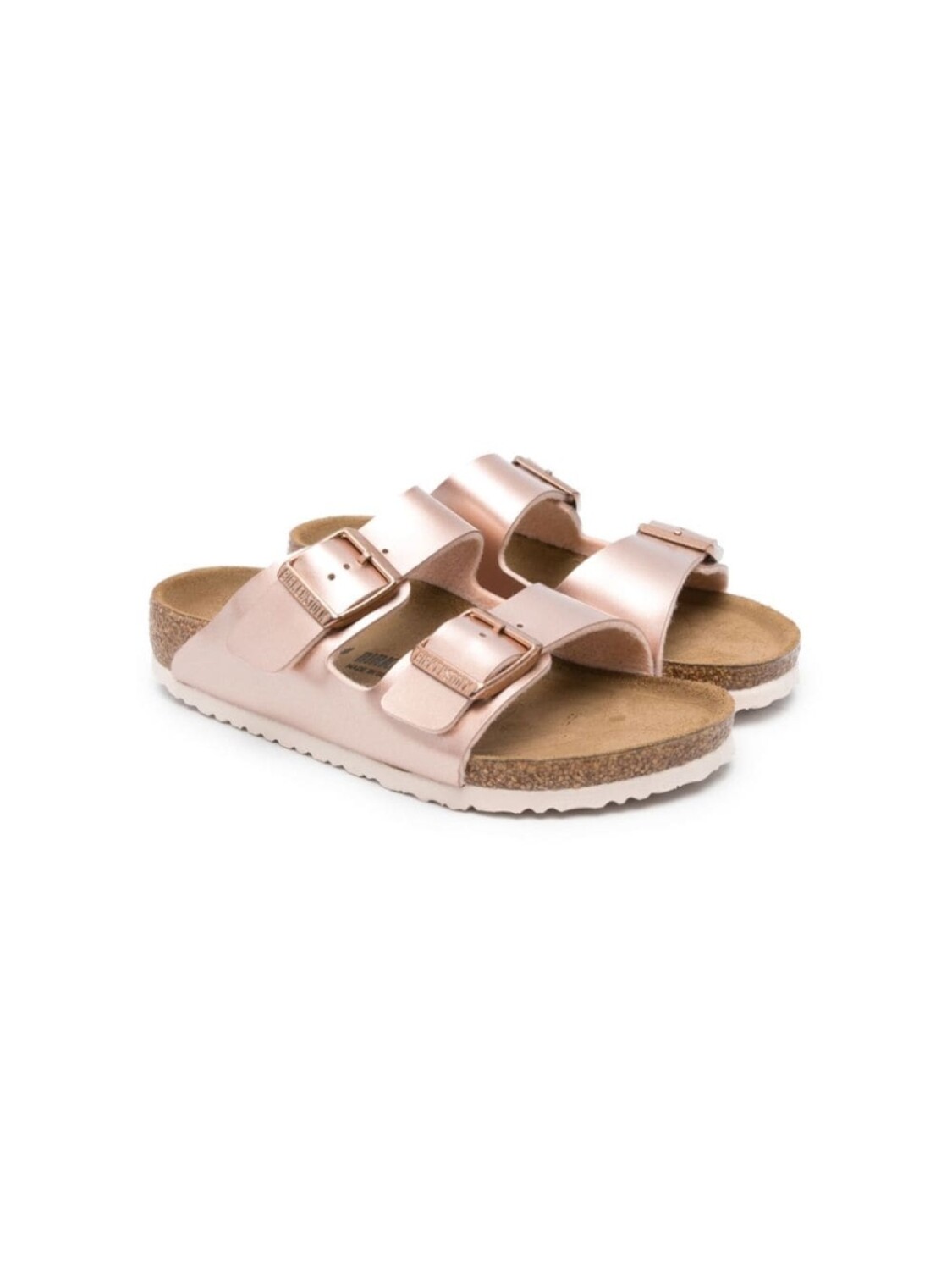 

Birkenstock шлепанцы Arizona с эффектом металлик, розовый