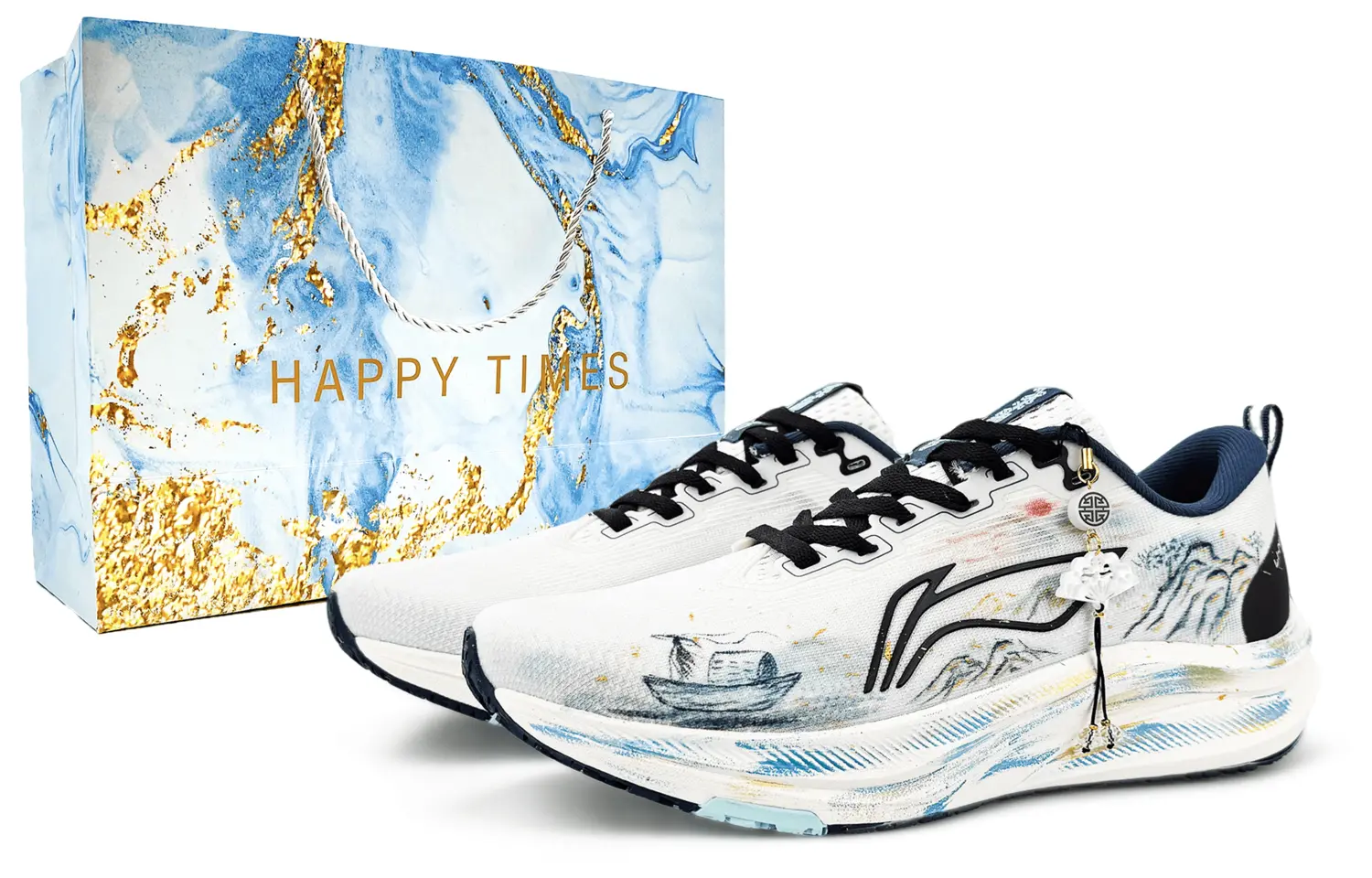 

LINING Кроссовки для бега Red Hare 8, низкие, мужские, голубые