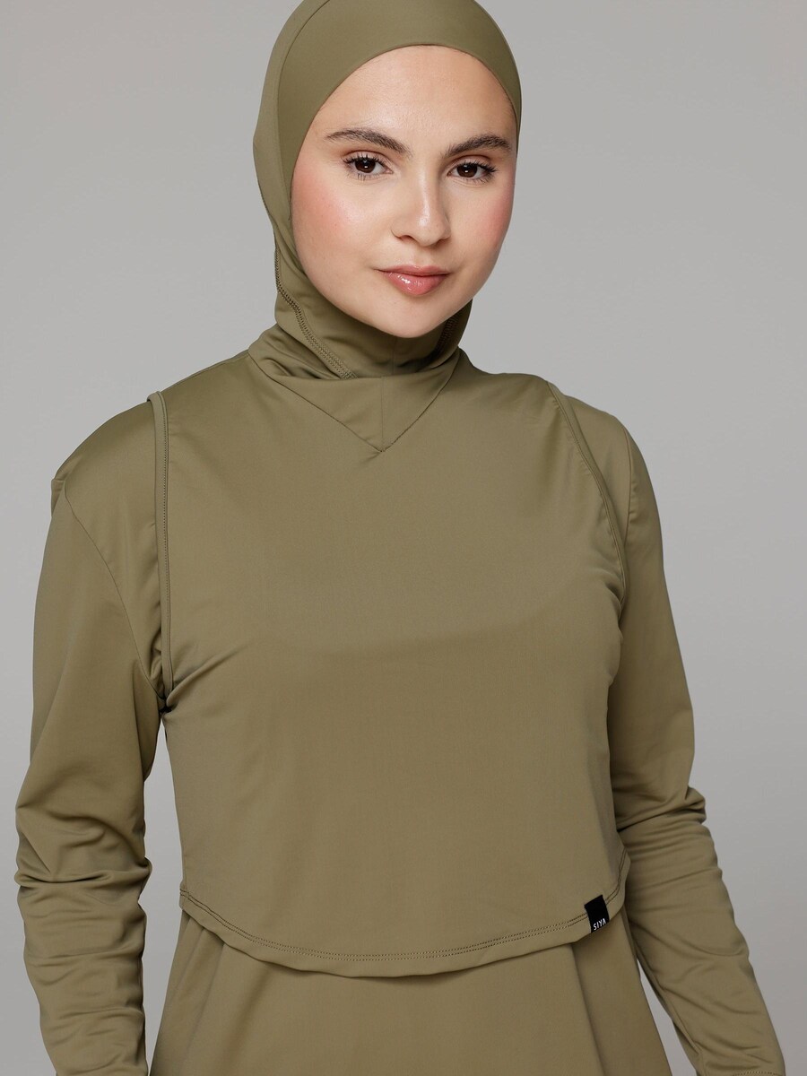 

Купальник-футболка SIYA Swimwear Hijab, зеленый