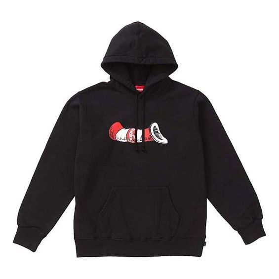 

Толстовка cat in the hat hooded sweatshirt 'black' Supreme, черный