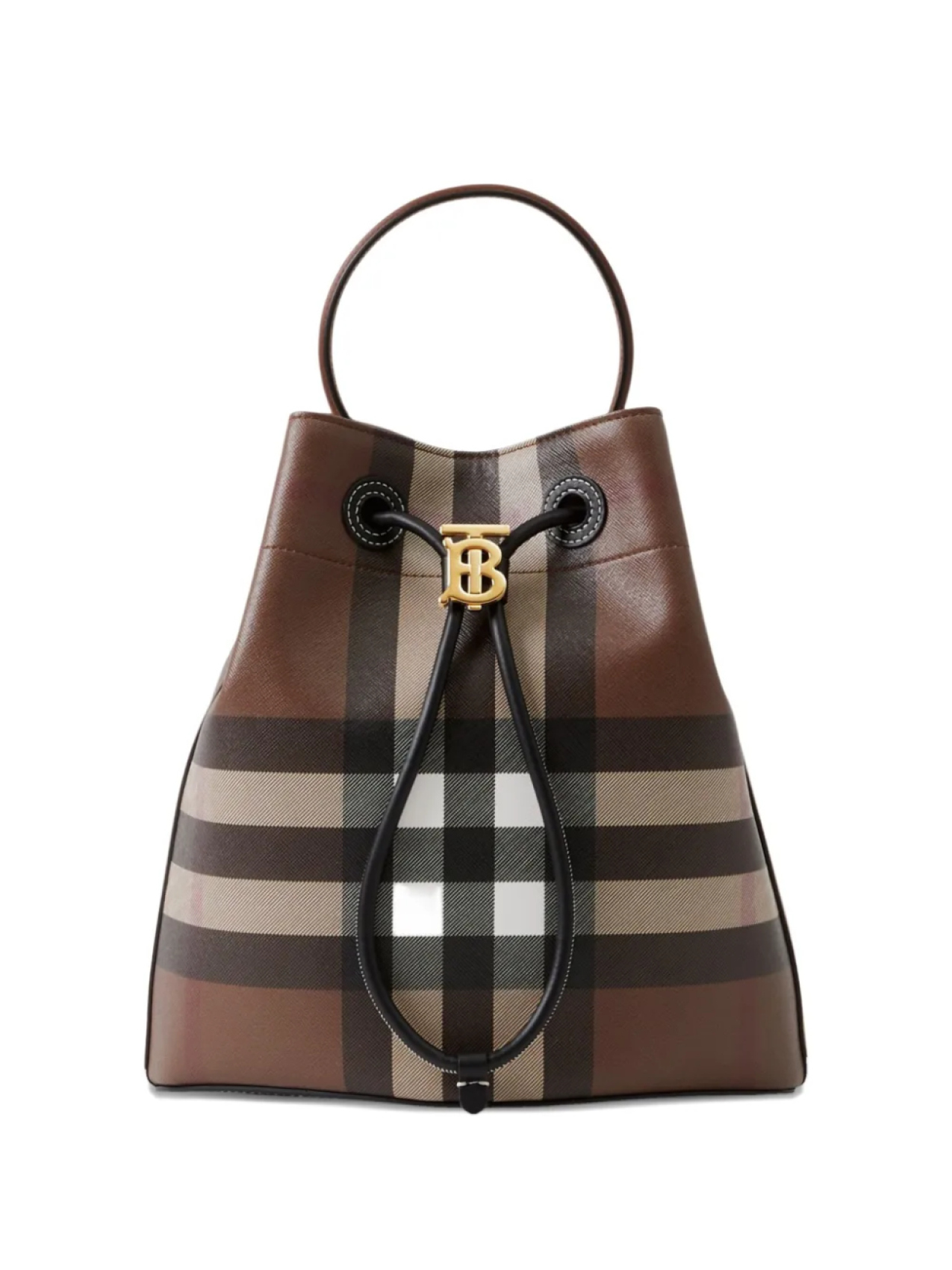 

Burberry маленькая сумка-ведро в клетку, коричневый