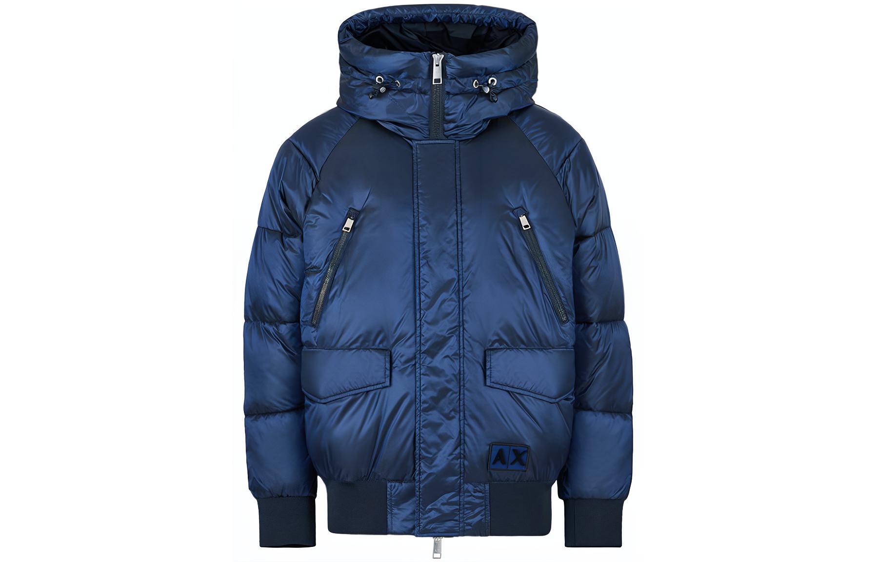 

ARMANI EXCHANGE Пуховик AE мужской морской синий, Marine Blue