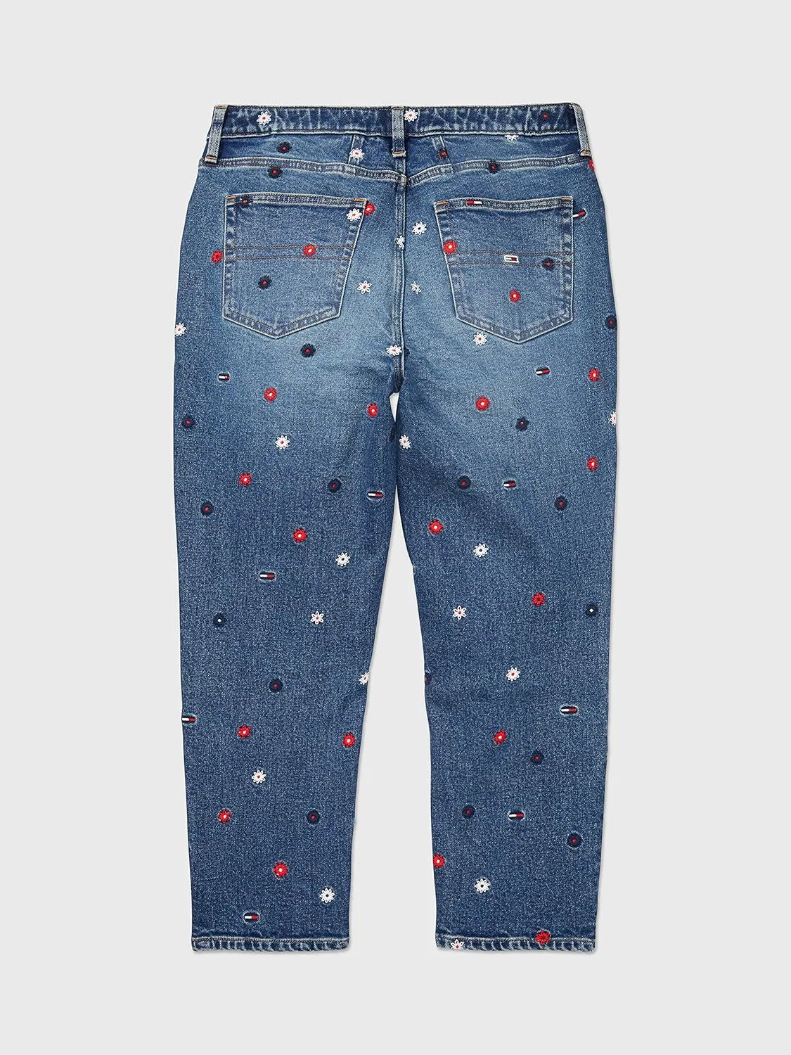 Tommy Hilfiger Женские джинсы Mom Fit с вышивкой Tommy и магнитной застежкой, Medium Wash — фото 2