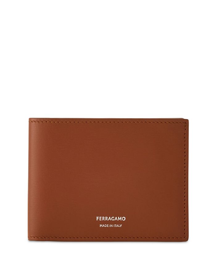 

Кожаный кошелек Florence с двумя отделениями FERRAGAMO, коричневый