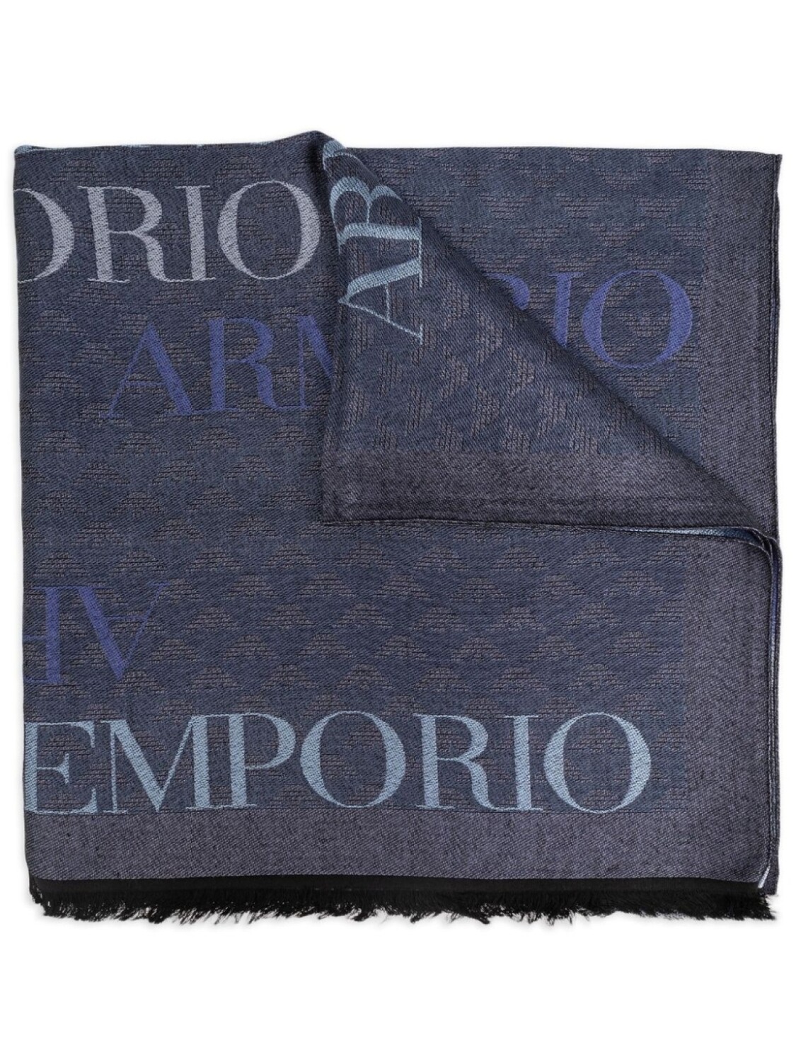 

Emporio Armani шарф с логотипом, синий