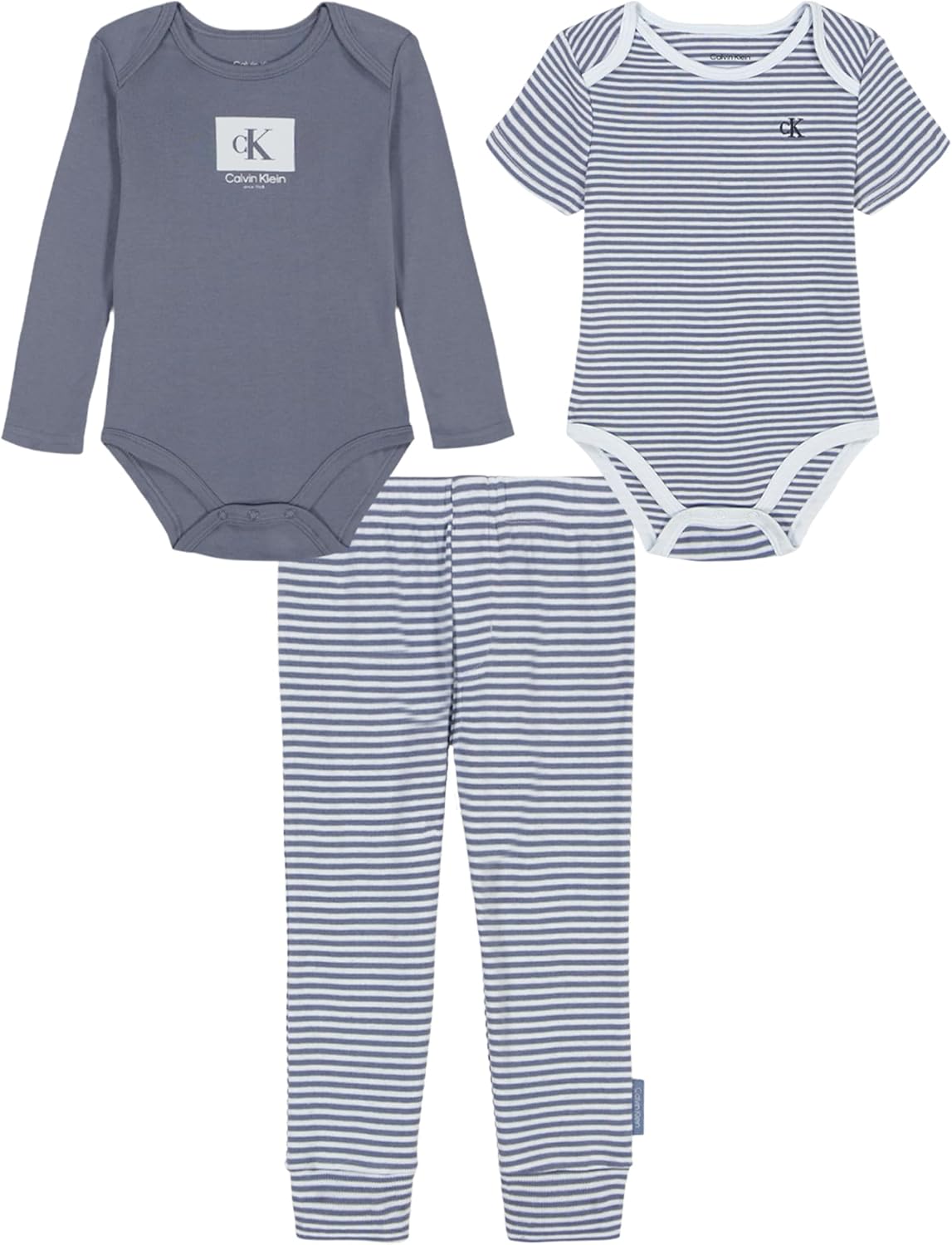 

Комплект из двух боди и брюк Calvin Klein для мальчиков, Flint Stone/Plein Air