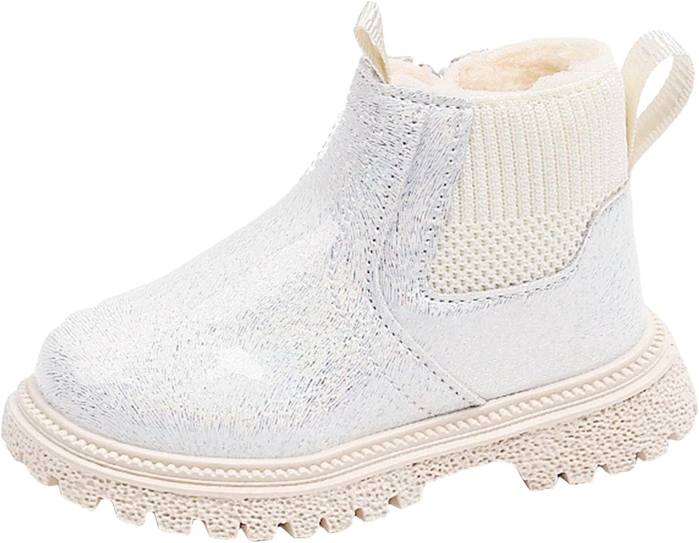 

Ботинки IWIHMIV для прогулок для маленьких девочек, короткие осенние уличные ботиночки, модная кожаная обувь с нескользящей подошвой, Beige