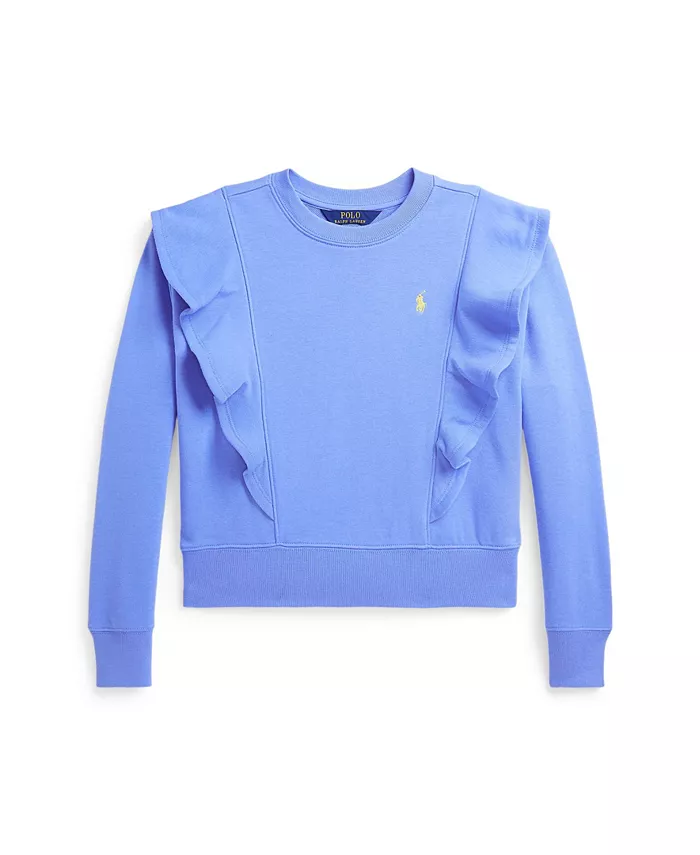 

Свитшот из френч тери Big Girls с рюшами Polo Ralph Lauren, мультиколор
