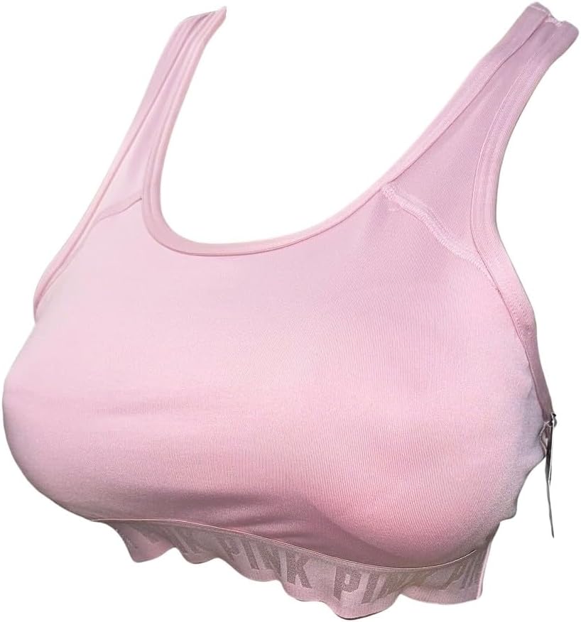 

Victoria's Secret Pink Gym to Swim Lightly Unlined Ultimate Sport Bra Pink/Rose New, Rose/Pink
