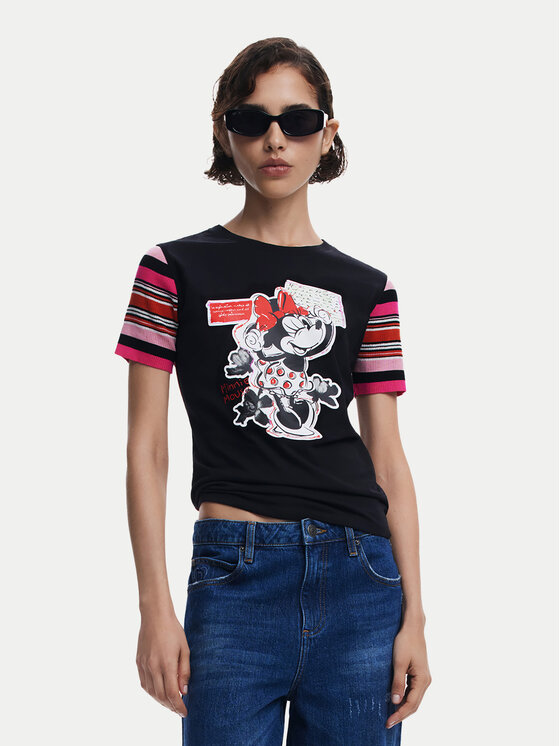 

Облегающая футболка Minnie 25SWTK39 Desigual, черный