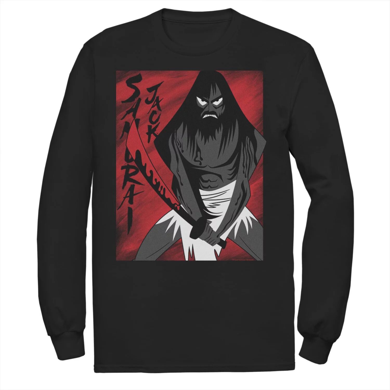 

Мужская футболка с длинными рукавами Cartoon Network Samurai Jack Seeing Red Vengeance Closes Licensed Character