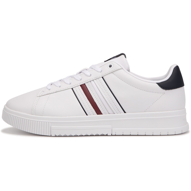 

Кожаные кроссовки с тисненым логотипом Tommy Hilfiger, White Ybs