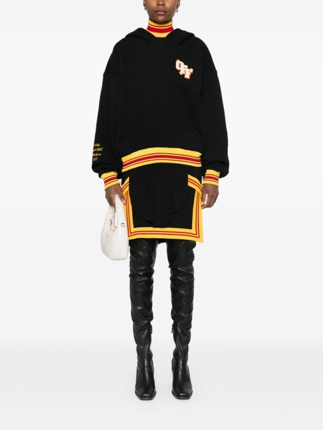 

Off-White худи College Over, черный