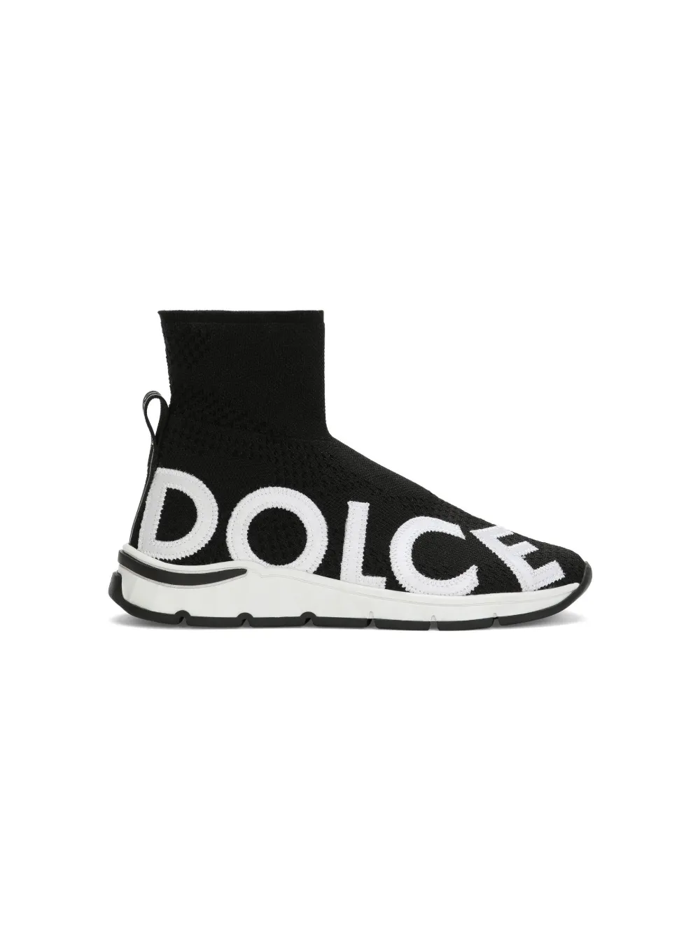 Кроссовки-носки с логотипом Dolce & Gabbana Kids, черный — фото 2