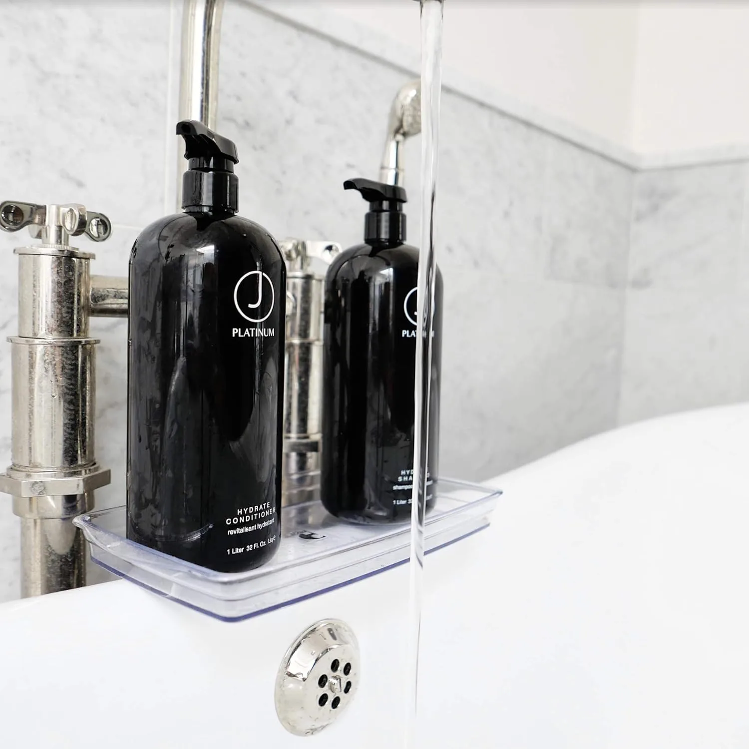 Шампунь J Beverly Hills Platinum Hydrate с протеинами шелка для увлажнения (3,4 унции, 12 унций, 32 унции) 946 мл (.) — фото 2