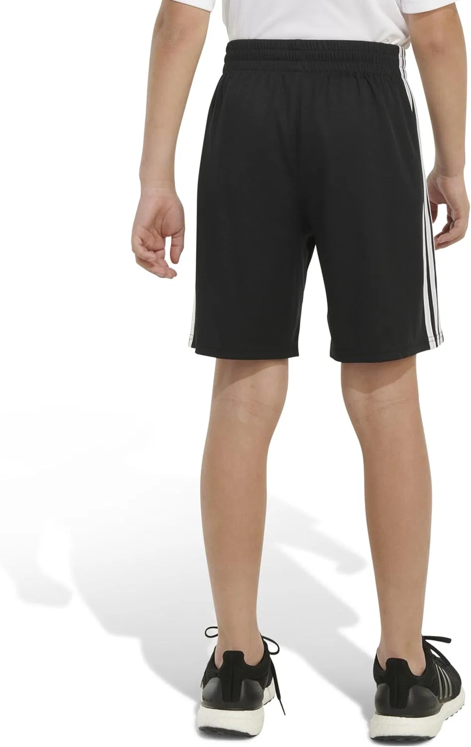 Детские классические шорты Adidas с тремя полосками, Black Adi — фото 3