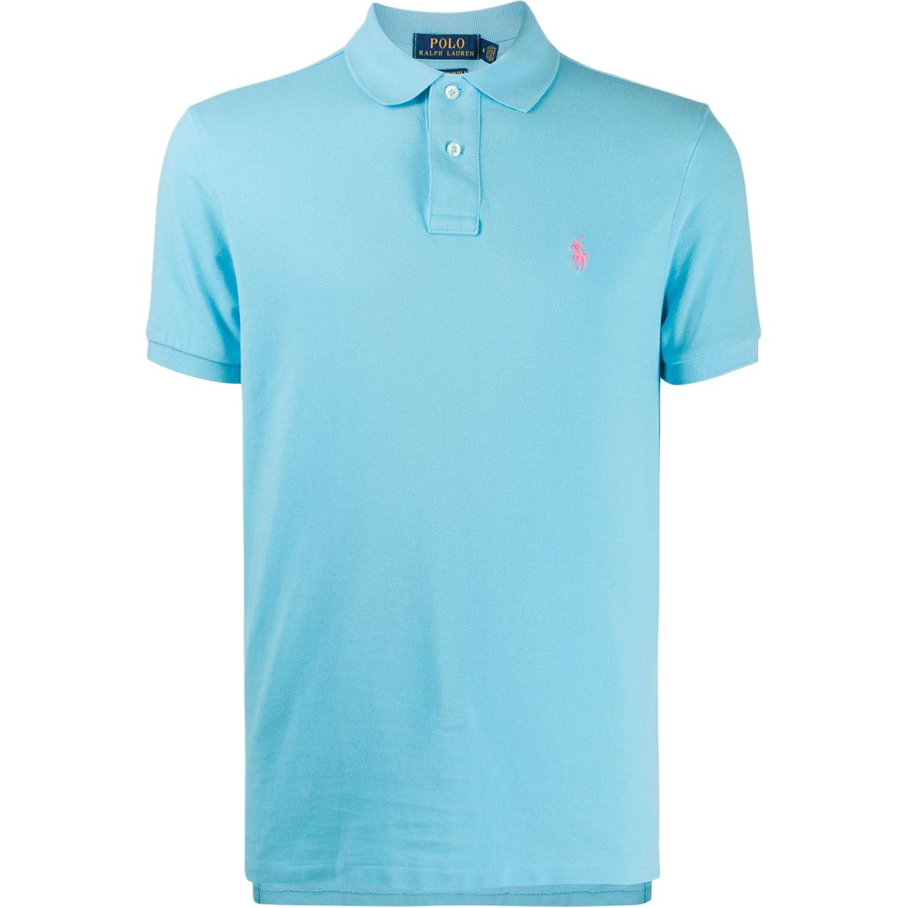 

Поло с вышивкой пони Polo Ralph Lauren, синий