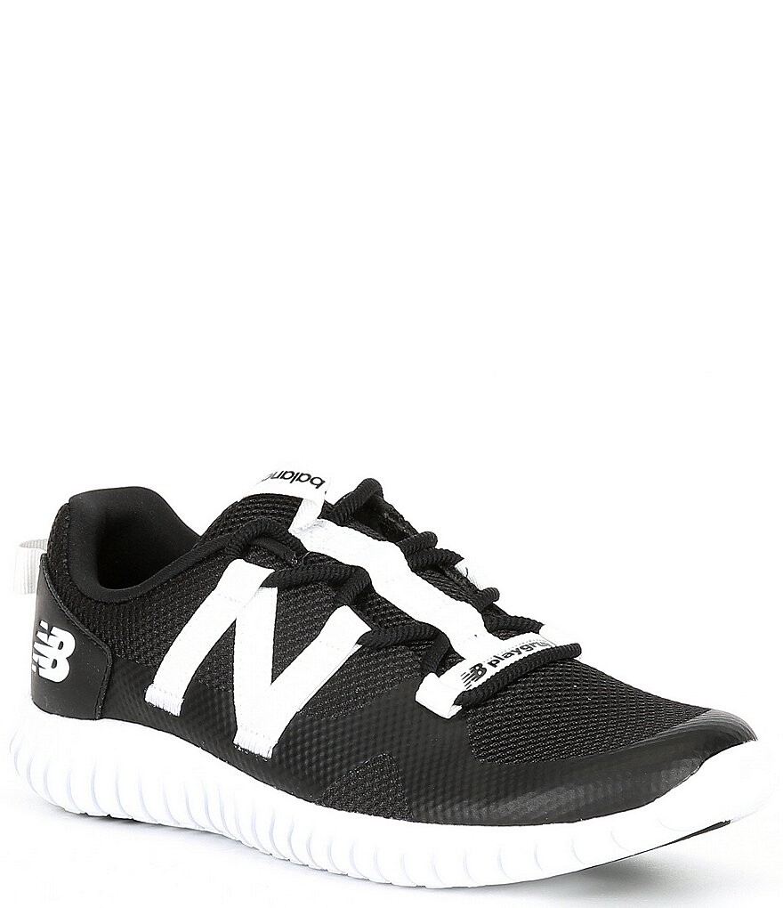 

Детские кроссовки для бега на шнуровке New Balance Playgruv V2 (молодежные), черный