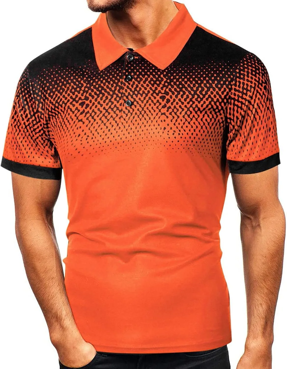 

Футболка с коротким рукавом для мужчин, Slim, Turtle Neck