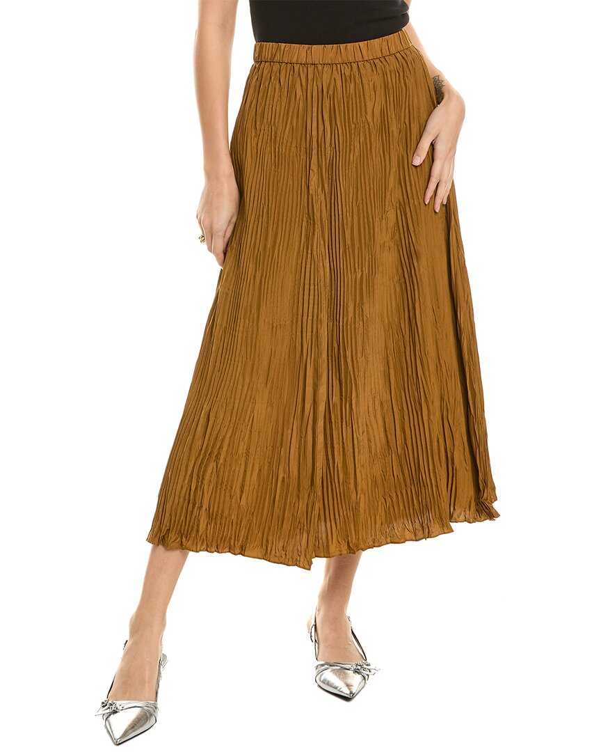 

EILEEN FISHER Юбка из плиссированного шелка, коричневый