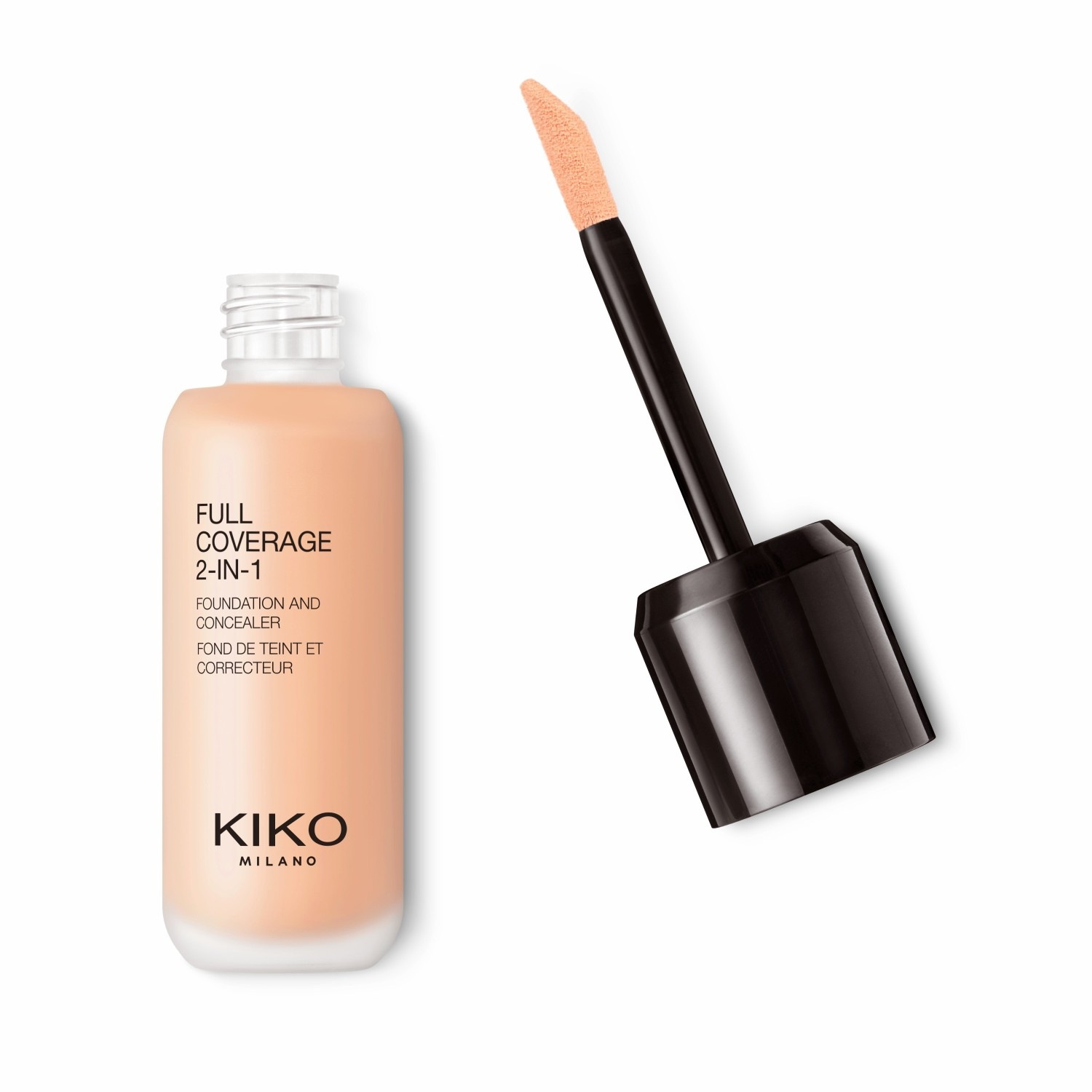 

Тональный крем для лица full coverage 2-in-1 Kiko Milano, n25 - neutral, объем 25 мл