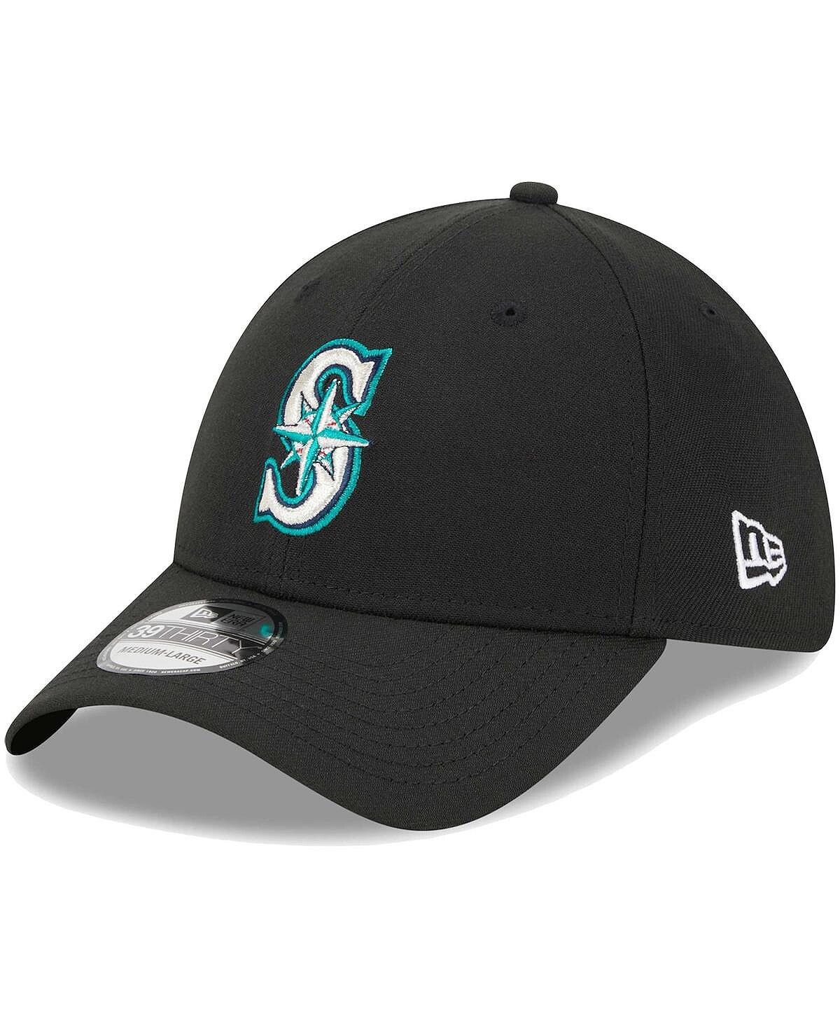 

Мужская черная гибкая кепка с логотипом Seattle Mariners 39THIRTY New Era