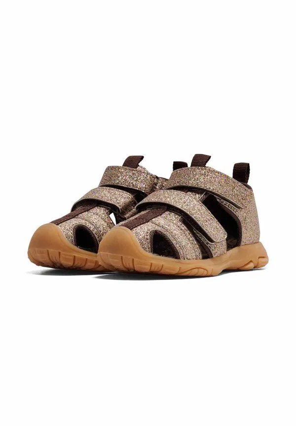 Детские сандалии для ходьбы на липучках Hummel, Multi Colour Brown — фото 2