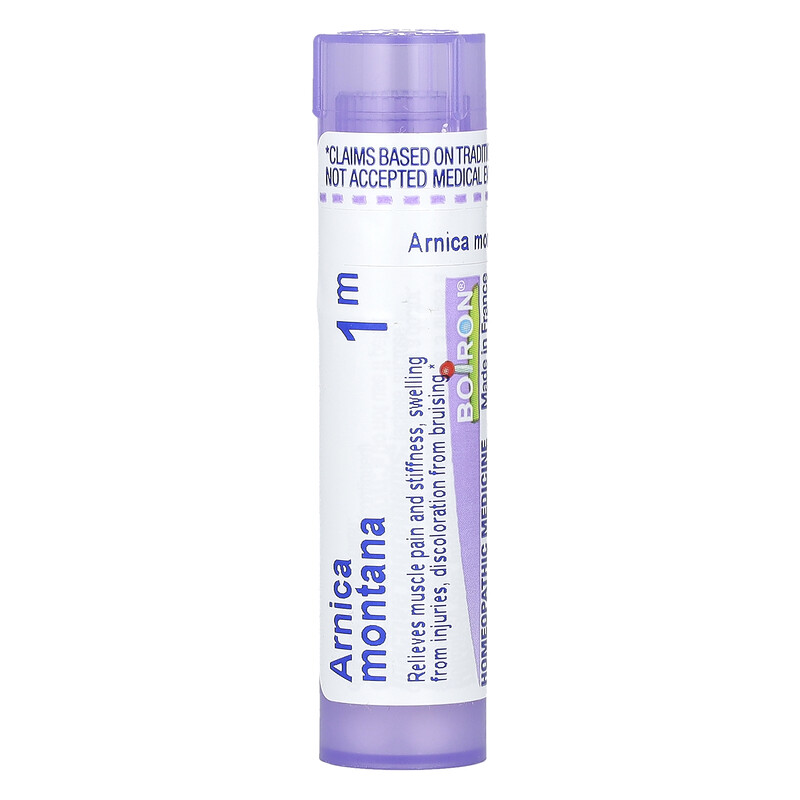 

Boiron, Arnica Montana 1 M, для снятия боли в мышцах, примерно 80 гранул