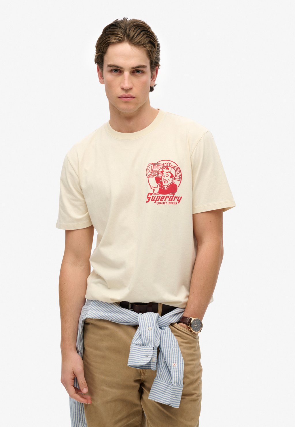 

Футболка с принтом TRADE TOOLS Superdry, белый