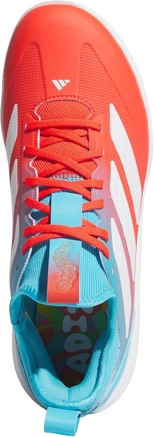 Мужские бейсбольные кроссовки Adidas Adizero Impact TPU Candy, белый/ярко-красный — фото 2