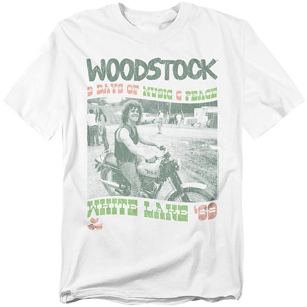 

Футболка с принтом Big & tall woodstock white lake '69 Licensed Character