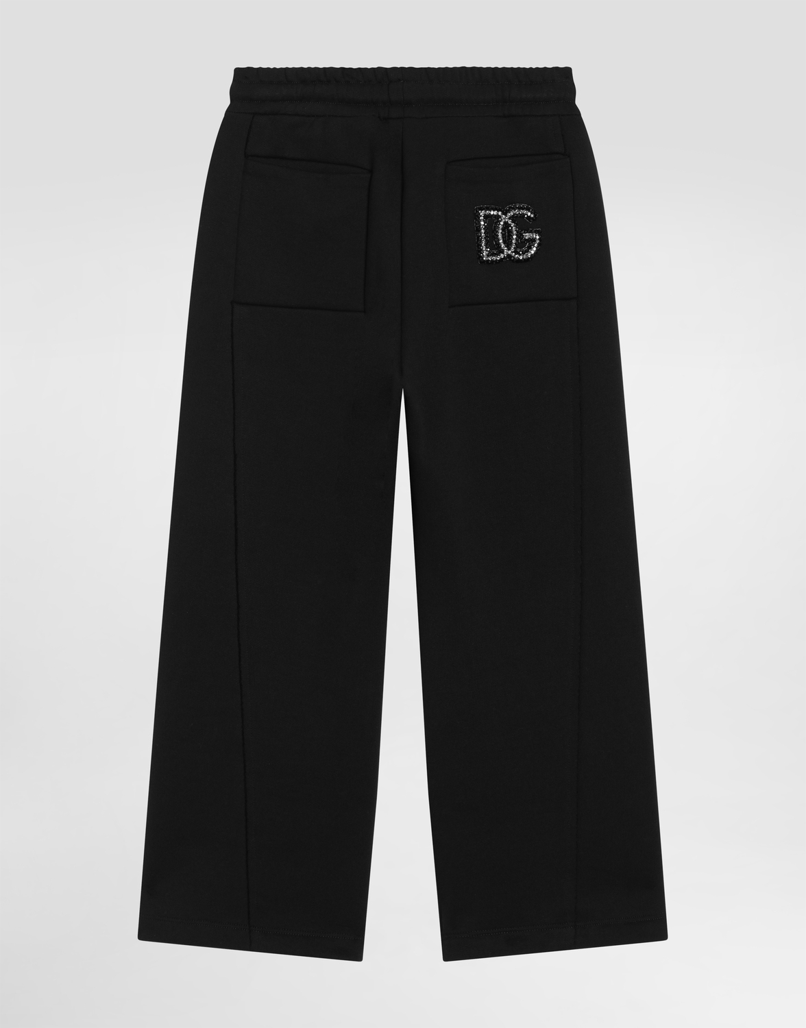 Флисовые брюки с нашивкой DG DOLCE & GABBANA, черный — фото 2