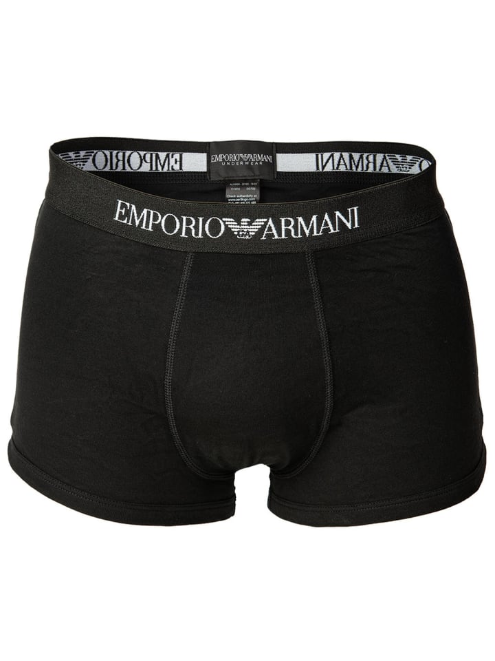 Emporio Armani Боксерские шорты, комплект из 2 штук, черные — фото 2