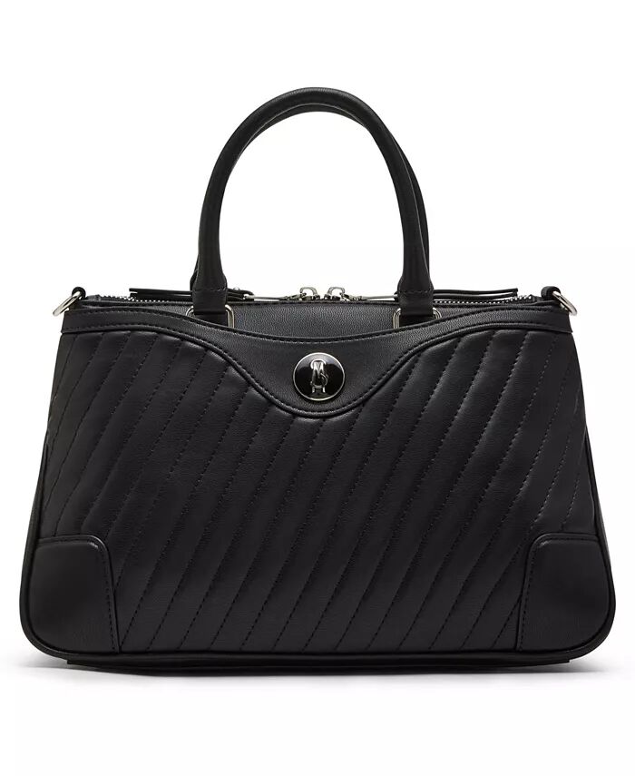 

Стеганая сумка-портфель Veera Diagonal Steve Madden, черный