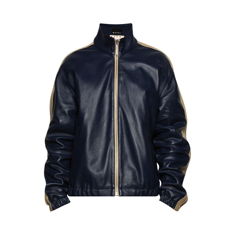 

Куртка Marni Ovine Leather Jacket 'Blue China', синий