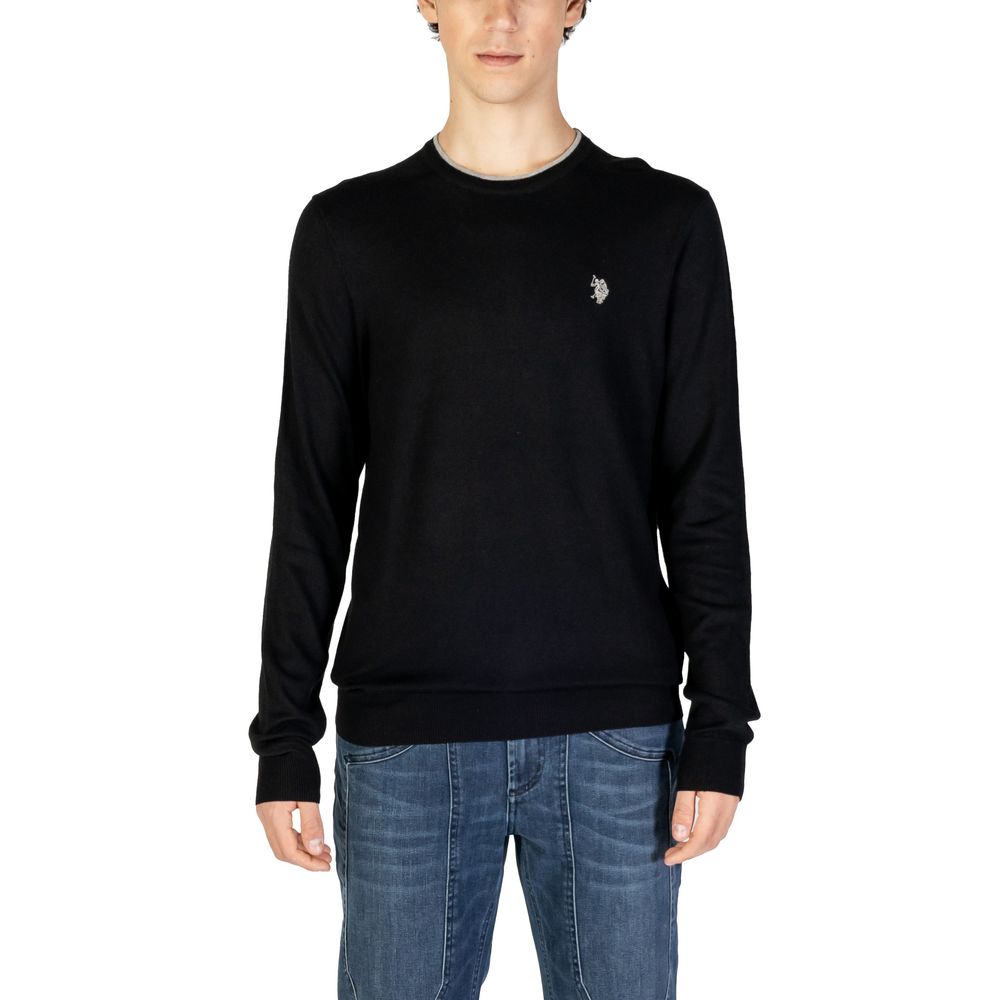 

Черный вискозный свитер U.S. Polo Assn.