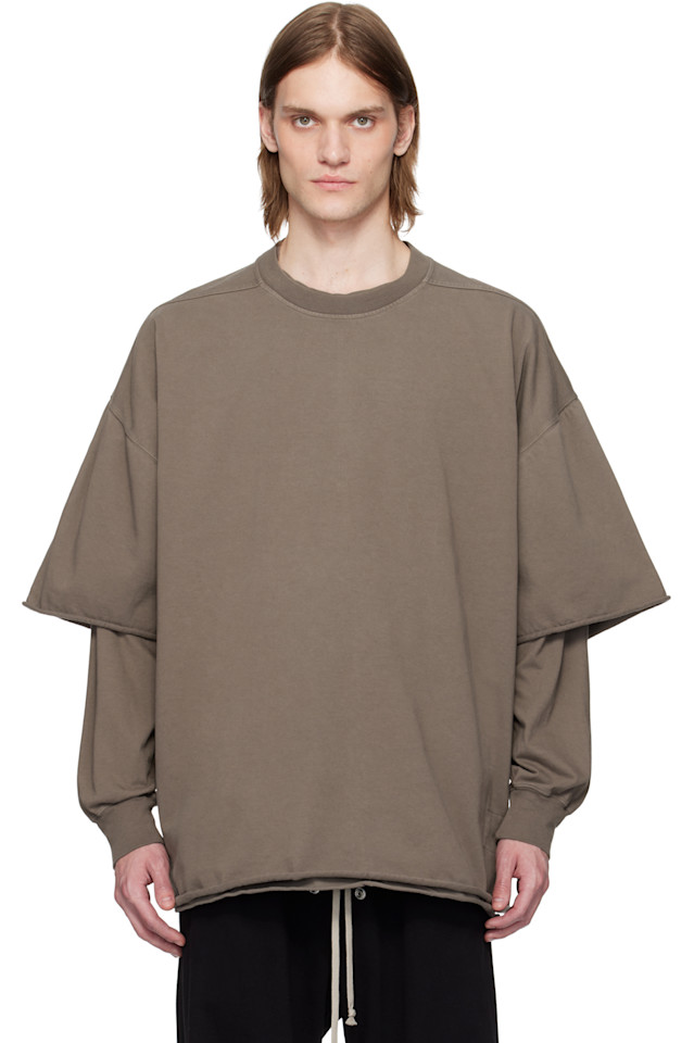 

Футболка Hollywood Tommy Hustler Rick Owens Drkshdw, цвет dust