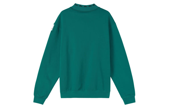Толстовка x palace crossover logo printing round neck long sleeves green Adidas, зеленый — фото 2