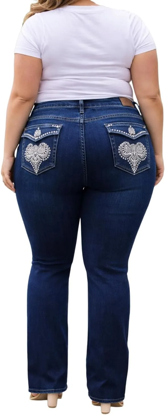 

Джинсы Jack David Fleur de lis Stretchy Black Blue Denim, Plus Size, Skinny, PJ-3687 jack david D.B1826