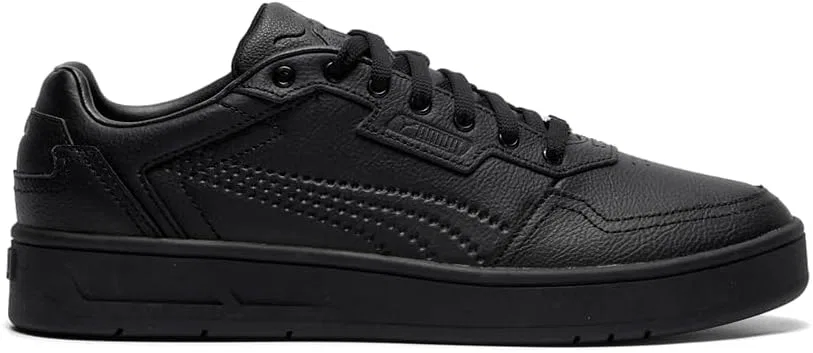 Кроссовки PUMA Court Classic Lux Herren, Schnürschuhe, Freizeitschuhe, Schwarz