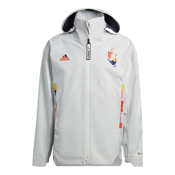 

Куртка adidas Belgium MYSHELTER Jacket 'Cloud White Pink', белый
