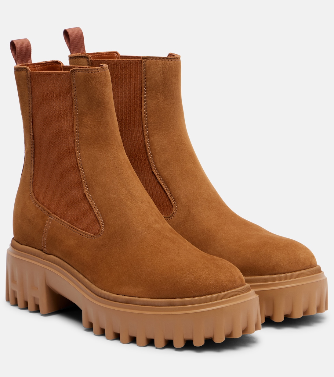 Замшевые ботинки челси Hogan H700 Hogan, Marrone Chiaro
