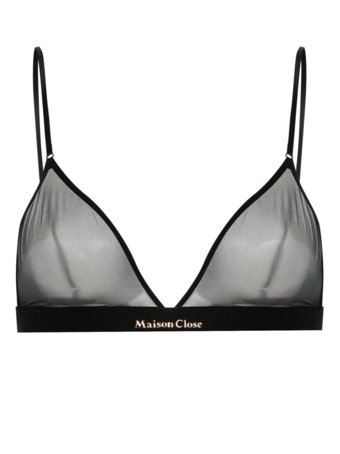 

Maison Close бюстгальтер Double Sens с треугольными чашками, черный