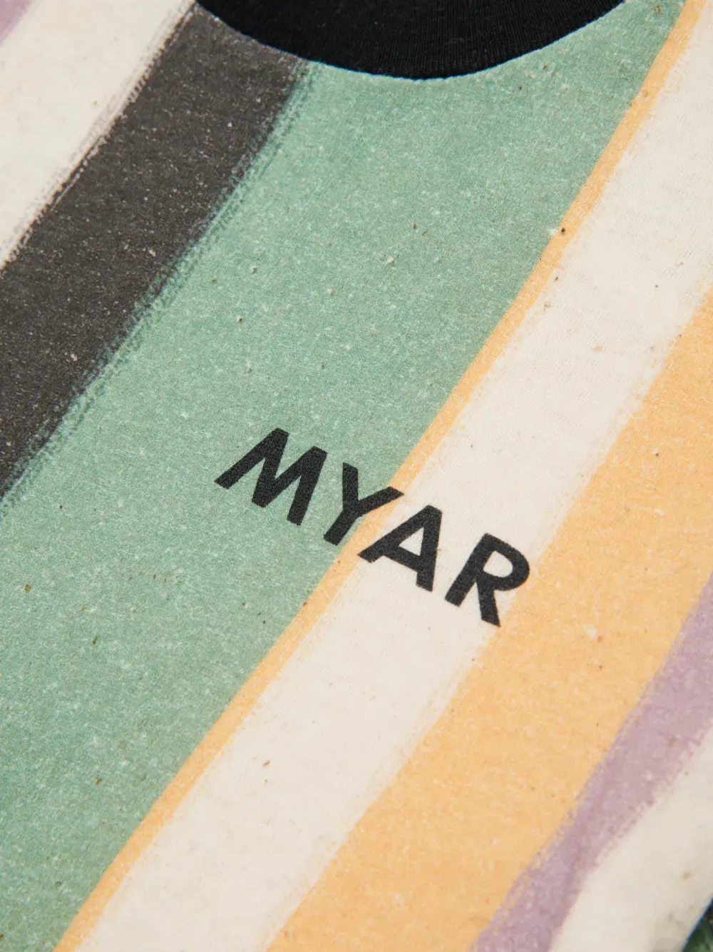 Полосатая футболка с круглым вырезом Myar Kids, нейтральный — фото 4