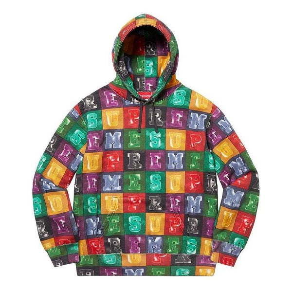 

Толстовка blocks hoodie 'multi-color' Supreme, мультиколор