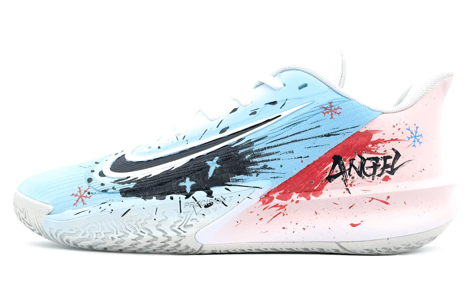 

Nike Баскетбольные кроссовки Precision 7 Low Top мужские, небесно-голубые