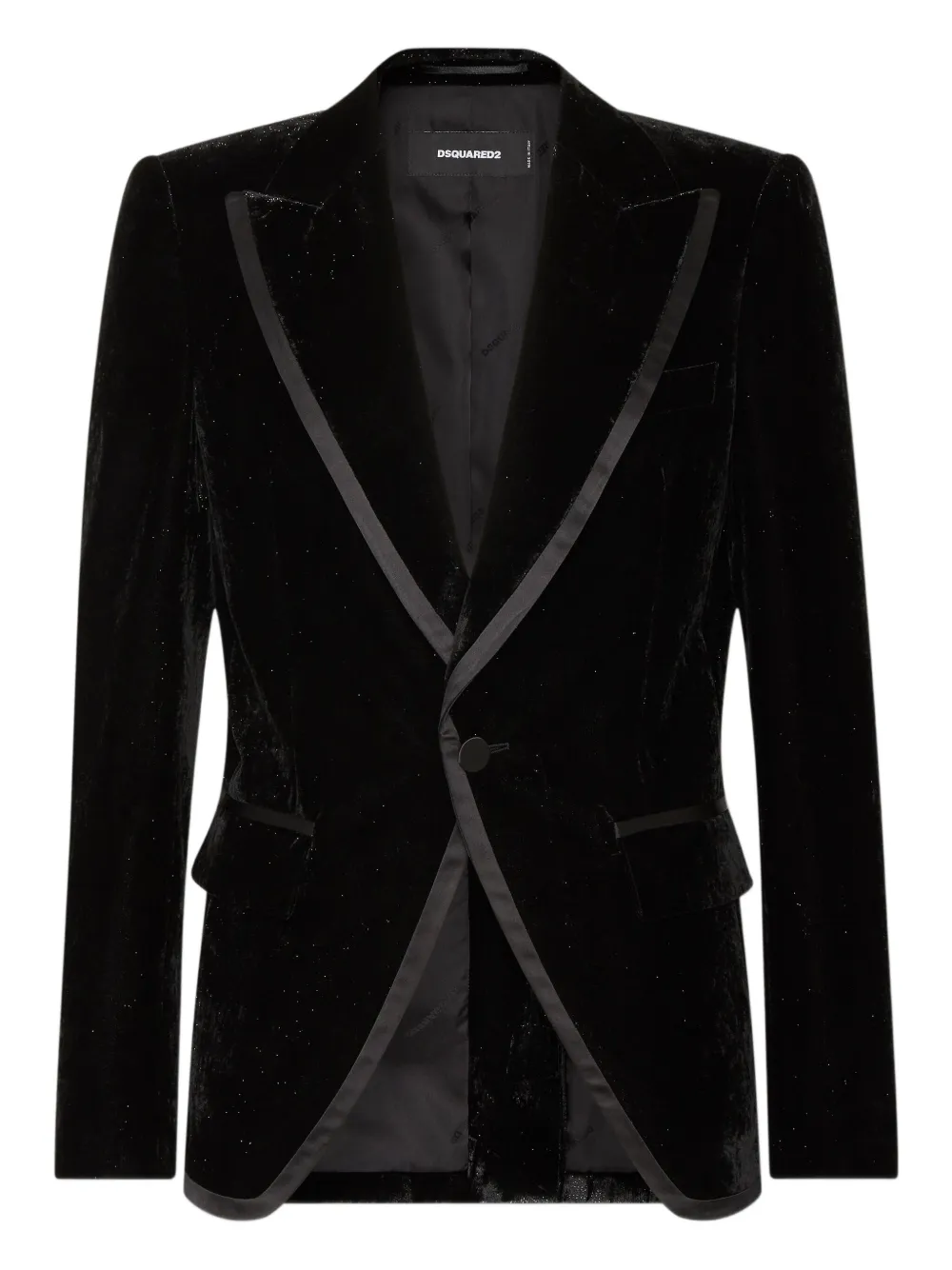 

Бархатный пиджак DSQUARED2, черный