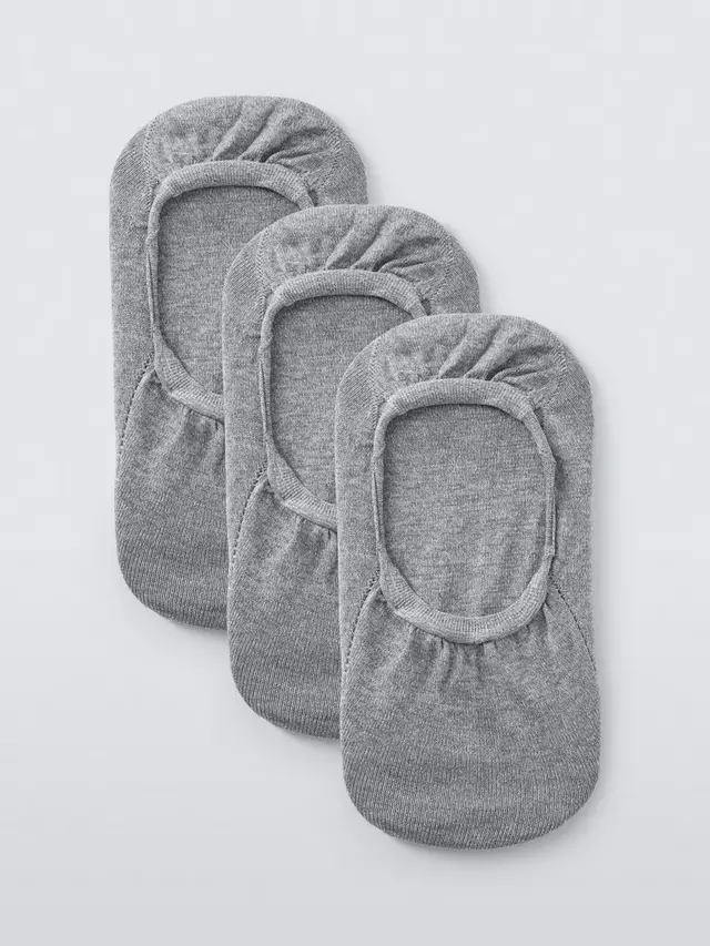 

Носки John Lewis Trainer Liner 3 шт, цвет light/grey/marl